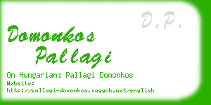domonkos pallagi business card